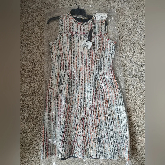 ELIE TAHARI Dean Tweed Sleeveless Dress Size 10 - Picture 3 of 4